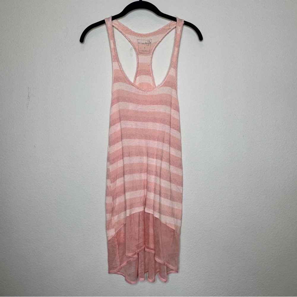 We The Free Pink and White Striped Top Size Small